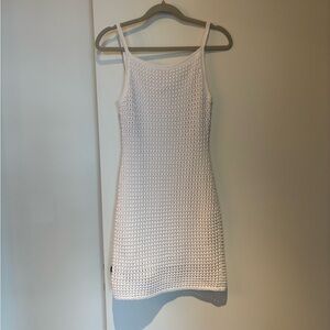 Open Stitch Mini Dress